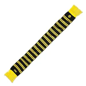 Borussia Dortmund BVB-Loopschal - BVB-Schal mit Ringelstreifen (schwarz)
