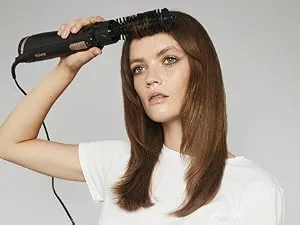 BaByliss AS200E Rotating Hot Air Brush Set Brush & Style Ionic 1000 Watt 4 attachments black 5-piece set - shape