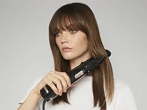 BaByliss AS200E Rotating Hot Air Brush Set Brush & Style Ionic 1000 Watt 4 attachments black 5-piece set - straight