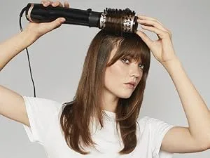 BaByliss AS200E Rotating Hot Air Brush Set Brush & Style Ionic 1000 Watt 4 attachments black 5-piece set - volume