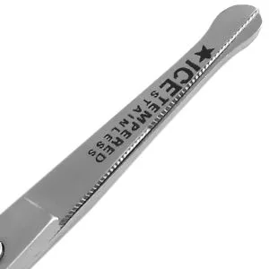 Beard scissors nose hair scissors with micro serration 10.5 cm with rounded ends - Abgerundete Enden Sicherheitsschere Sicherheit