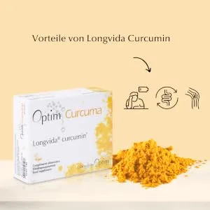 Longvida Curcumin 90 capsules - dietary supplement - high-dose turmeric capsules | smoother joints | Optim Curcuma - Vorteile von Longvida Curcumin