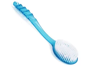 TRIXES blue long-handled back brush for massage in the bath washing brushing scrubbing - Bath brushes - NOSE