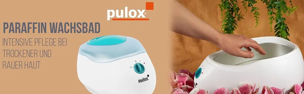 Pulox paraffin bath - wax bath for melting paraffin wax - including gloves wax bath individually - Paraffinwachsbad Header