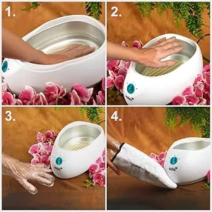 Pulox paraffin bath - wax bath for melting paraffin wax - including gloves wax bath individually - Verwendung