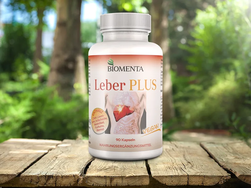 BIOMENTA Liver Plus 90 liver capsules high dose - with choline milk thistle artichokes dandelion - vegan - premium quality - leber plus kapseln detox