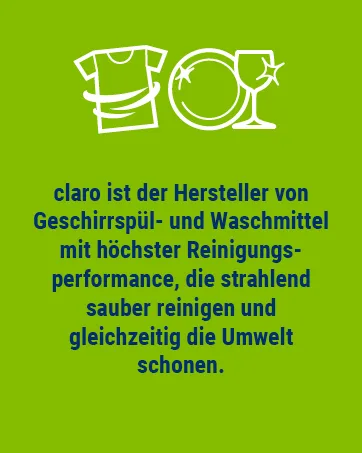 Claro ko pluser 3 x 500ml - claro ist der Hersteller von Geschirspül- und Waschmittel mit höchster Reinigungsperformance
