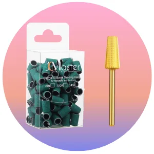 JCMASTER Premium Carbide Bit Details Pointed Cone Manicure/Pedicure Professional Grinding Body For Nail Drill - bit aufsaetze nnagelfraeser