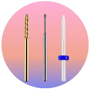 JCMASTER Premium Carbide Bit Details Pointed Cone Manicure/Pedicure Professional Grinding Body For Nail Drill - nagelfraeser bits