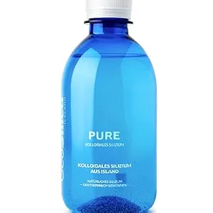 Geosilica silicon pure - 300 ml - liquid colloidal silicon from Iceland - 200mg silicon per daily dose - pH 8.5 basic - vegan and 100% natural - GeoSilica
