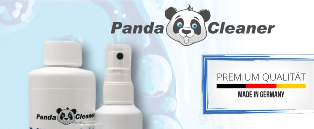 Pandacleaner glasses cleaner |50ml spray + 250ml refill bottle |Without alcohol |Strip-free cleaning and anti-fitting formula |Made in Germany - EBC - 1