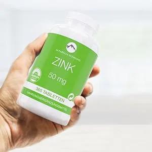 Zinc tablets highly dose - 50mg zinc gluconate per tablet - 365 vegan zinc tablets as a 2 -year supply - Dietary supplements from Alparella Elements - Alparella Elemants Zink Nahrungsergänzung Zinktabletten HOCHKONZENTRIERTES NAHRUNGSERGÄNZUNGSMITTEL