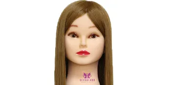 Neverland Hairdressing Head Real Hair Practice Head Hairdressing Head Training Heads for Children (30 Brown) - product information 23