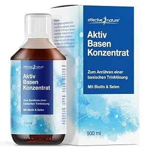 Effective Nature - Basic Water - 500ml - Basic concentrate actively basically basically - very high pH - supports your base enclosure ideal - simple and uncomplicated application - Effective Nature, Aktiv Basen Konzentrat, Nahrungsergänzungsmittel, Säure-Basen-Haushalt