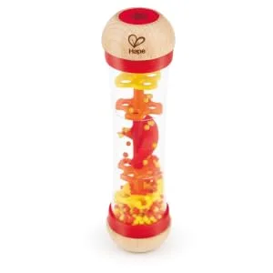 Hape Rainmaker | Mini Wooden Rattle Musical Toy Red - anatomie