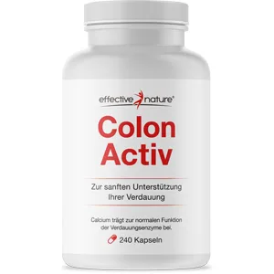 Colon Activ - 240 capsules - enough for 4 weeks - Effective nutrient combination - supports digestion - gentle intestinal program - with calcium and psyllium husks - simple clean sensitive, darmkur, colon activ, darmsanierung kapseln, colon activ, darmreinigung