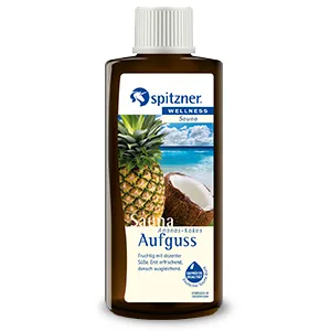 Spitzner sauna infusion set emotion (3 x 190 ml)-wellness sauna with aromatic sauna air pineapple coconut orange and lemon grass basil - ananas