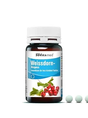sovita Med hawthorn tablets hawthorn capsules cardiovascular tablets 240 capsules - weissdorn