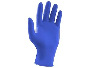 Urine bottle for men 1000 ml angular color milky with a blue closure: disinfectable and heat -resistant urine collection for men - Epiderm Protect Hautfreundlich Nitrilhandschuh blau