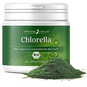 Organic Chlorella Powder - 250 g - 100% organic chlorella from controlled cultivation - No additives - Enough for approx. 30 days - Chlorella