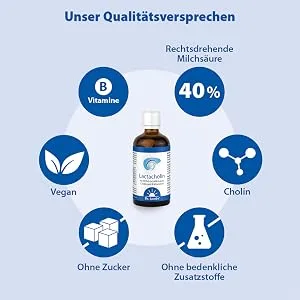 Dr. Jacob's Lactacholin 100 ml I for metabolism liver and nerve function I with choline citrate I without sugar I 66 servings - Vorteile
