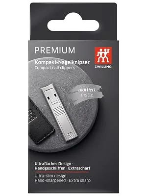 ZWILLING Nail Clippers Compact Sharp and Smooth Cut Made of Matt Stainless Steel 60mm Silver - image