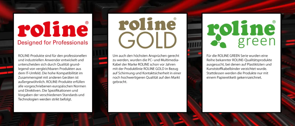 ROLINE patch cable Cat.5e (Class D) UTP with automatic rewind black 2 m - Roline Marken