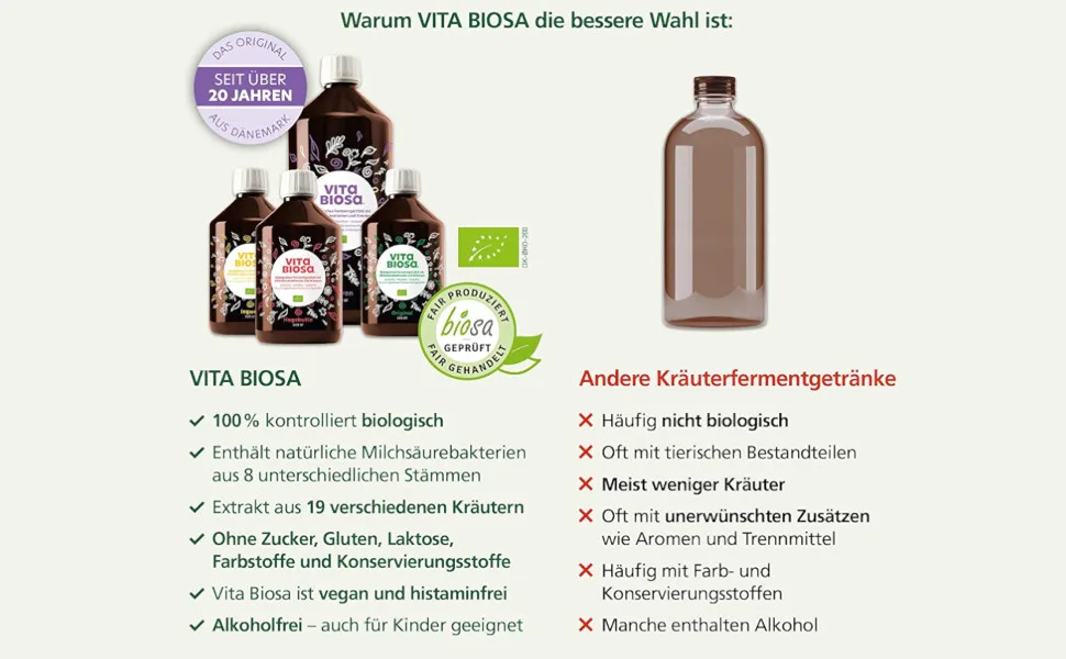 Vita Biosa Herbs Eco The fresh and sour version 1 L - vorteile Vitabiosa