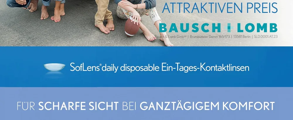Bausch + lamb - Soflens disposable lenses for daily use - 90 contact lenses +3.5 diopters 3.5 diopters 8.6 millimeters 14.2 millimeters 90 - Bausch + Lomb SofLens daily disposable Tageslinsen