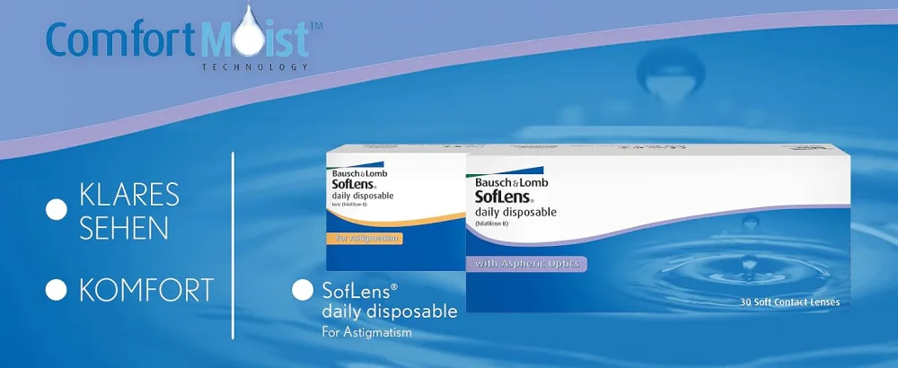 Bausch + lamb - Soflens disposable lenses for daily use - 90 contact lenses +3.5 diopters 3.5 diopters 8.6 millimeters 14.2 millimeters 90 - Bausch + Lomb SofLens daily disposable Tageslinsen