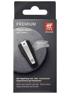 ZWILLING nail clippers with ergonomic shape made of stainless steel with collecting container black 65 mm 65 mm Classic - image