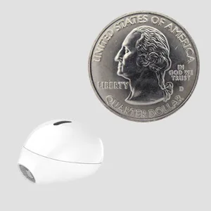 eleror Invisible Wireless Blue tooth Earbuds - Ivory - tiny