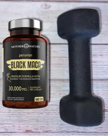 Mother Nature Organic Black Maca Root 50-1 Extract 37500mg Organic Peruvian Maca Peruana Supplement for Men - 180 Capsules - product information 17