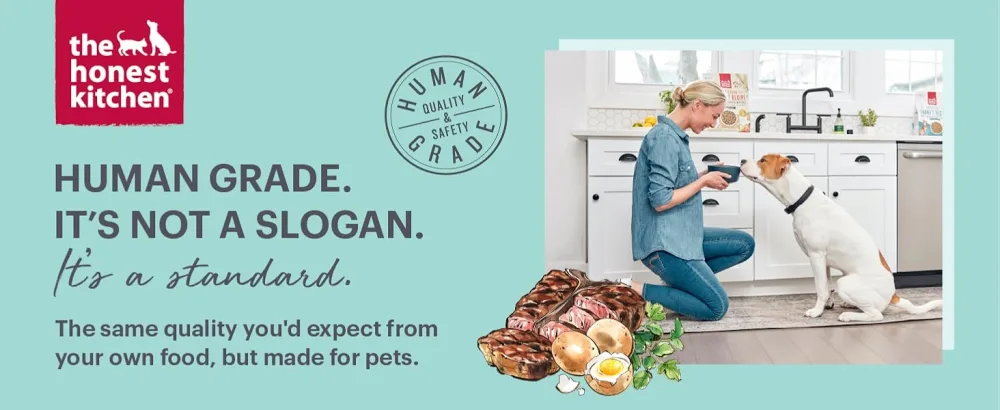 The Honest Kitchen Human Grade Dehydrated Whole Grain Dog Food – Complete Meal or Dog Food Topper Chicken 10 Pound (Pack of 1) - HUMAN GRADE. IT