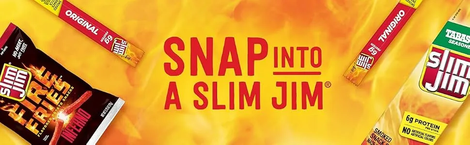 Slim Jim Snack Sized Smoked Meat Stick - Original - Keto Friendly Snack Stick - 46 Count - product information 1