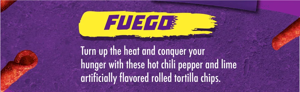 Takis Fuego Rolled Tortilla Chips - Hot Chili Pepper and Lime - 4 Ounce Bag - image