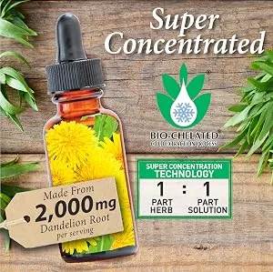 Answer Dandelion Root | Supports Healthy Liver Function | Low Organic Alcohol -Gluten-Free Kosher Certified- nonGMO 1oz 1 Fl Oz (Pack of 1) - Bio-Chelation, Concentrated, herbs, cold extraction, Nature