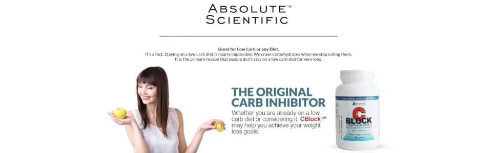 Absolute Nutrition CBlock Carb/Starch Blocker, 90 Caplets 1 - product information 1