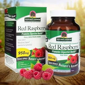 Nature's Answer Red Raspberry Leaf | Dietary Supplement | Promotes Digestive Health | Non-GMO, Vegan & Kosher Certified | Vegetarian Capsules 90ct - Red Raspberries antioxidants Herb Supplement Female Balance capsules organic