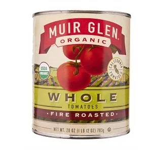 Muir Glen Canned Tomatoes, Organic Whole Tomatoes, Fire Roasted, No Sugar Added, 28 oz - product information 2