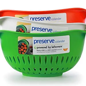 Preserve Recycled (Made in the USA) Kids Toothbrushes, Soft Bristles, 6 Count (Pack of 1) , Assorted Colors - Preserve colanders