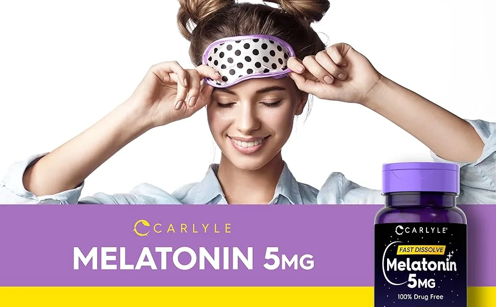 Carlyle Melatonin - Fast Dissolve - 5 mg - 300 Tablets - CL4197 CL Melatonin 5 mg 300 Fast Dissolve Tablets
