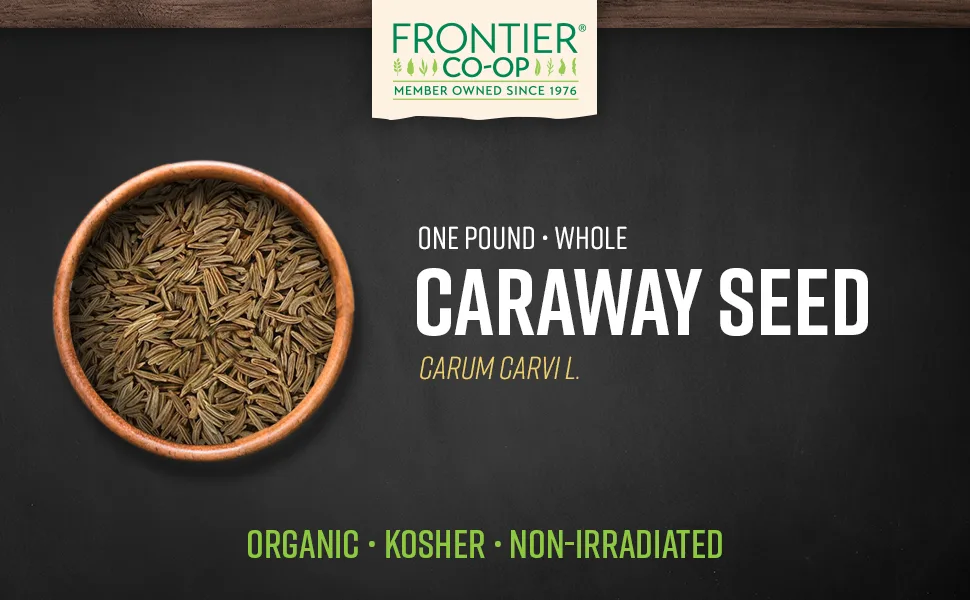 Frontier Co-op Organic Whole Caraway Seed 1lb - Frontier Co-op Caraway Seed