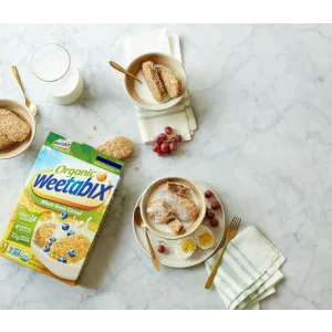 Weetabix Whole Grain Cereal Biscuits, Non-GMO Project Verified, Heart Healthy, Kosher, Vegan, 14 Oz Box Whole Grain 14 Ounce (Pack of 1) - unspecified