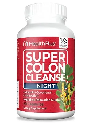 Health Plus Super Colon Cleanse, Night Formula Capsules, 60-Count - SCC Night Hero