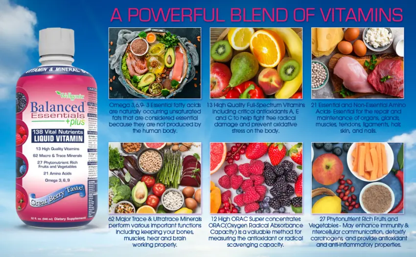 Balanced Essentials Liquid Nutritional Supplement, 32 Ounces - Very Berry 1 - A powerful blend of vitamins