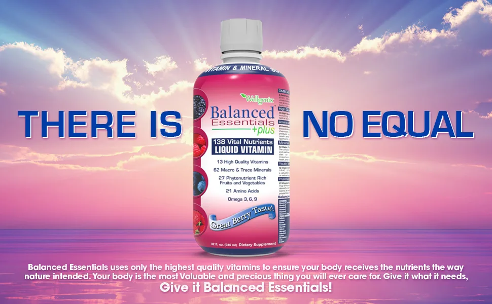 Balanced Essentials Liquid Nutritional Supplement, 32 Ounces - Very Berry 1 - There is no equal. High quality vitamins. Liquid Multivitamin gives you what the body needs and asks