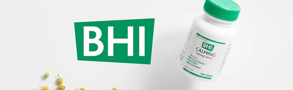 BHI Calming Stress Relief Blend 10 Natural, Safe Active Ingredients Help Restore Balance, Support Calm Mood & Sleep - Relax Mind & Body with Passionflower, Chamomile & Valerian Root - 100 Tablets - product information 5