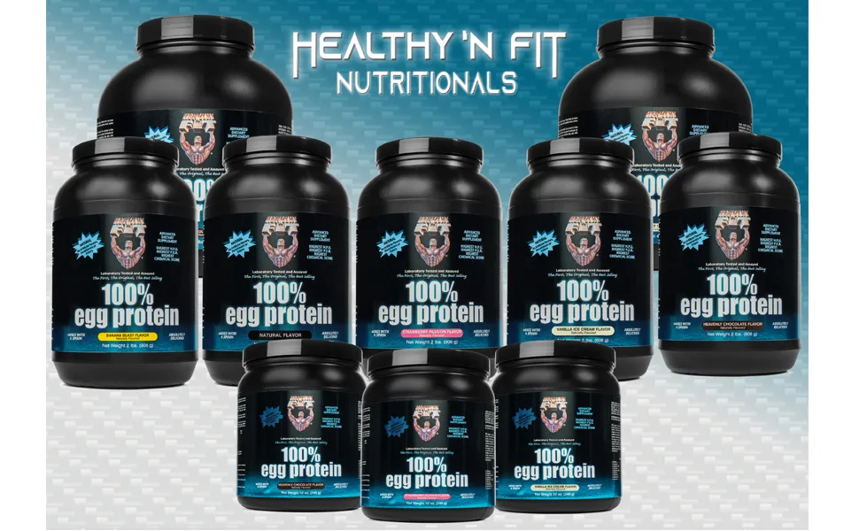 Healthy N Fit 100% EGG PROTEIN- Chocolate (12oz): 100% Egg White Protein PLUS Natural Peptides. Naturally Sweetened, Zero Carb, Keto, Paleo Friendly - egg banner