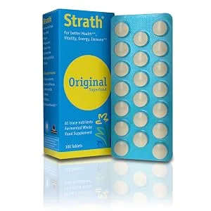 BioStrath Whole Food Supplement for Energy Memory Support 500 MG (100 Tablets) - Bio Strath